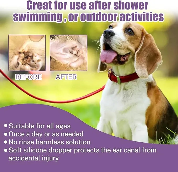🐾Stop Ear Odor & Itching Fast — The Vet-Trusted Natural Solution for Pets