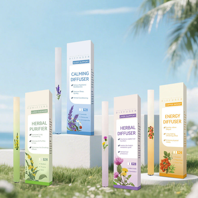 QIAWI™Mullein Relaxation Stick – Soothes Lungs, Detoxifies, Freshens Breath