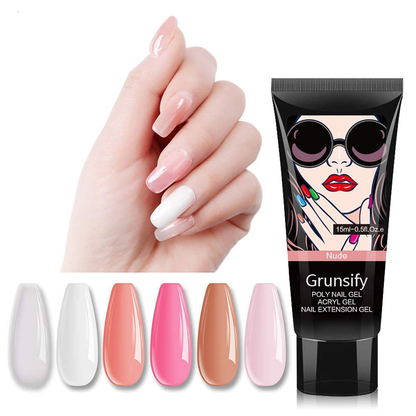 💅 Grunsify™ Poly Gel Nail Kit — Fast-Dry Salon Nails in Minutes, Right at Home