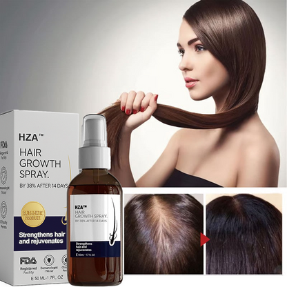 🌿 HZA™ Natural Hair Regrowth Spray – 70% OFF Ends Tonight!
