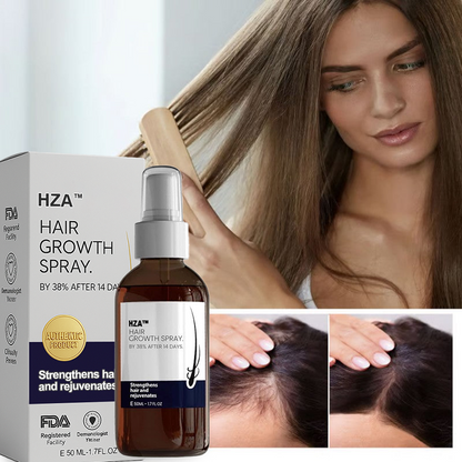 🌿 HZA™ Natural Hair Regrowth Spray – 70% OFF Ends Tonight!