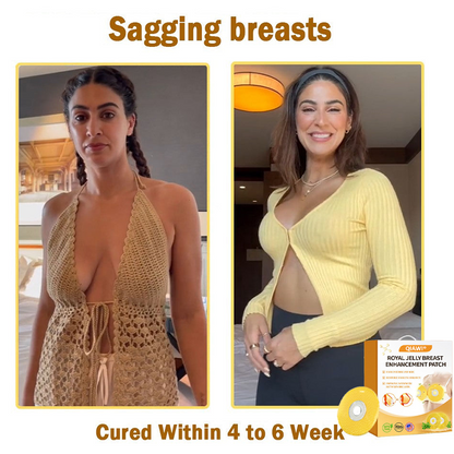 QIAWI® Royal Jelly Breast Enhancement Patch 💕 Safe for use during breastfeeding (For concerns such as underdeveloped breasts, sagging, flatness, skin creases, and darkened nipples)