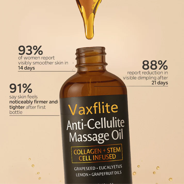 🏅 Clinically Tested &amp; Dermatologist-Recommended  Vaxflite™ Anti-Cellulite Massage Oil