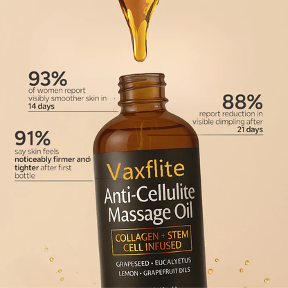 🏅 Clinically Tested &amp; Dermatologist-Recommended  Vaxflite™ Anti-Cellulite Massage Oil