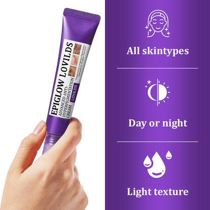 𝐋𝐎𝐕𝐈𝐋𝐃𝐒™ 𝐄𝐏𝐈𝐆𝐋𝐎𝐖 𝐀𝐝𝐯𝐚𝐧𝐜𝐞𝐝 𝐂𝐫𝐞𝐚𝐦 – Clinically designed to correct skin pigmentation