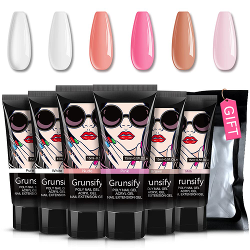 💅 Grunsify™ Poly Gel Nail Kit — Fast-Dry Salon Nails in Minutes, Right at Home