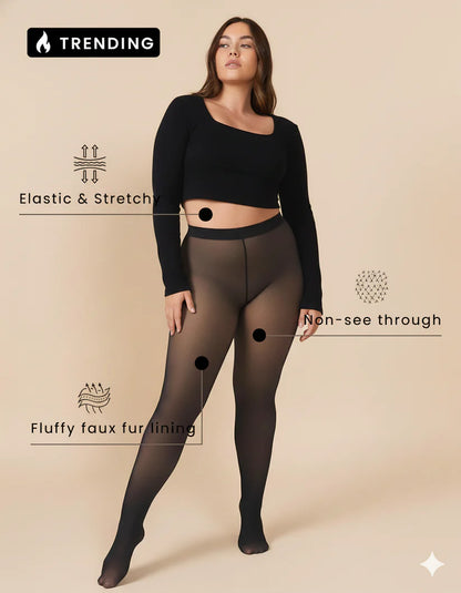 💎🌷The Original Fleece Tights – Warmth Meets Elegance Without the Bulk