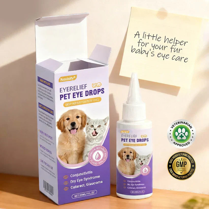 👩‍⚕️ Nexisify® EyeRelief Pet Drops — FDA Approved | Safe, Gentle & Effective for Redness, Dryness & Irritation 🐕🐾
