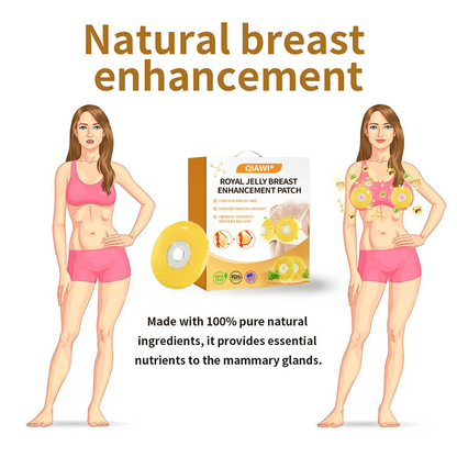QIAWI® Royal Jelly Breast Enhancement Patch 💕 Safe for use during breastfeeding (For concerns such as underdeveloped breasts, sagging, flatness, skin creases, and darkened nipples)