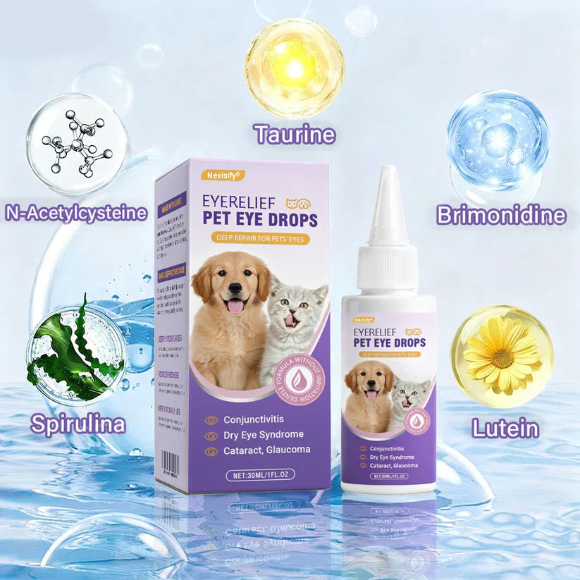 👩‍⚕️ Nexisify® EyeRelief Pet Drops — FDA Approved | Safe, Gentle & Effective for Redness, Dryness & Irritation 🐕🐾