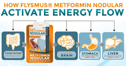 🧬 flysmus® Metformin Nodular Acupoint Stimulating Patch 🧑‍⚕️ Treats Diabesity, Obesity, High Blood Sugar Level
