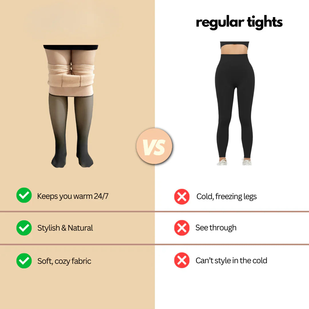 💎🌷The Original Fleece Tights – Warmth Meets Elegance Without the Bulk