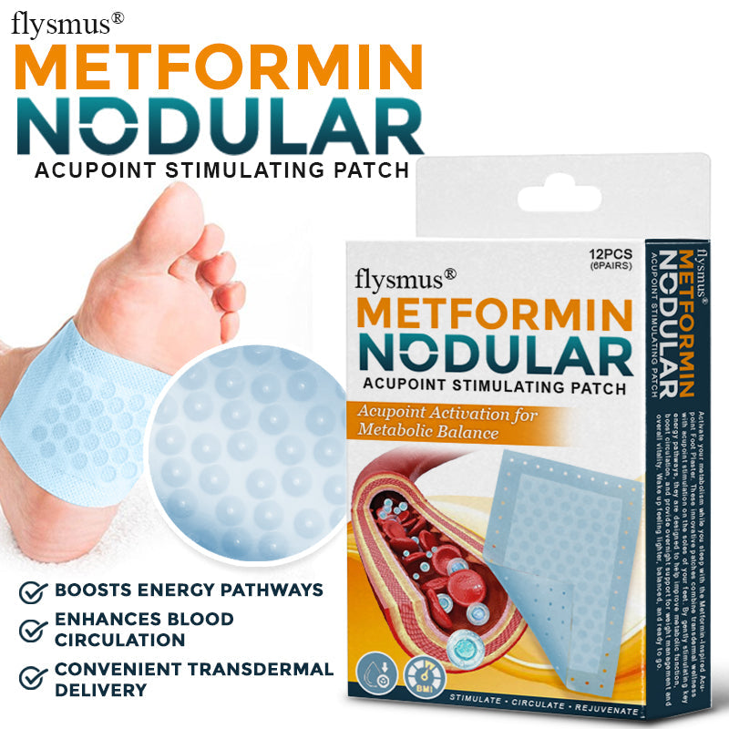 🧬 flysmus® Metformin Nodular Acupoint Stimulating Patch 🧑‍⚕️ Treats Diabesity, Obesity, High Blood Sugar Level