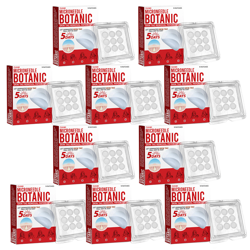 👨‍⚕️QIAWI® MicroNeedle Skin Tag Removal Patches – Fast, Painless & Plant-Powered Formula Backed by Dermatologists